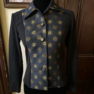 Vivienne Tam Cotton shirt Blazer Jacket SZ 1 XS